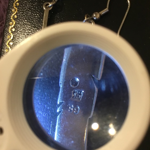 Vintage Native American 925 Arrow Feather Turquoise Dangle Earrings - Picture 14 of 15